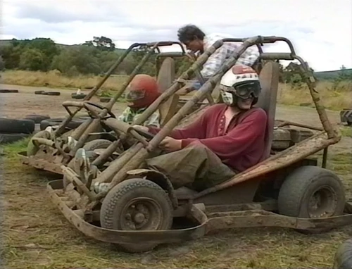 15 Aug 1993 · Tristan Wooller and Paul Smith pay £6 each for an off-road buggy ride.